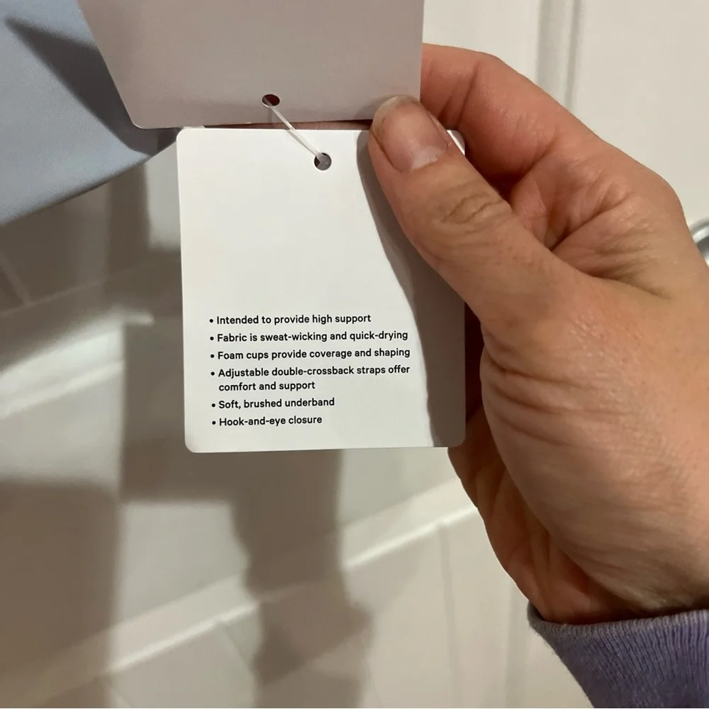 Lululemon Athletica Light Gray Cross-Back Sports Bra - Picture 3 of 7